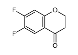 6,7-二氟苯并二氢吡喃-4-酮结构式