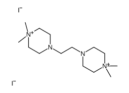 4-[2-(4,4-dimethylpiperazin-4-ium-1-yl)ethyl]-1,1-dimethylpiperazin-1-ium,diiodide Structure