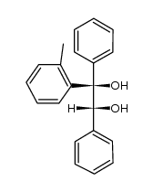 (1RS,2RS)-1,2-diphenyl-1-o-tolyl-ethane-1,2-diol Structure