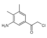 Ethanone, 1-(3-amino-4,5-dimethylphenyl)-2-chloro- (9CI) Structure