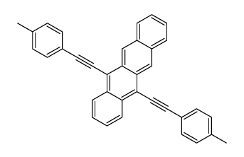 5,12-bis[2-(4-methylphenyl)ethynyl]tetracene结构式