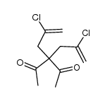 3,3-bis(2-chloroallyl)pentane-2,4-dione Structure