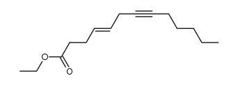 ethyl (4E)-tridecen-7-ynoate结构式