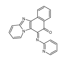 6-[2]pyridylimino-6H-naphth[1',2':4,5]imidazo[1,2-a]pyridin-5-one结构式