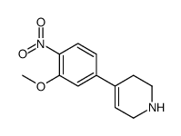 4-(3-methoxy-4-nitrophenyl)-1,2,3,6-tetrahydropyridine结构式