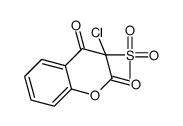 3-chloro-3-methylsulfonylchromene-2,4-dione Structure