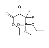 ethyl 3-diethoxyphosphoryl-3,3-difluoro-2-oxopropanoate结构式