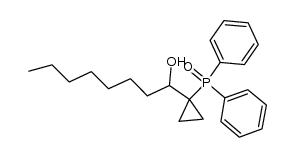 (1-(1-hydroxyoctyl)cyclopropyl)diphenylphosphine oxide Structure