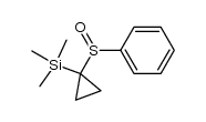 1-phenylsulfinyl-1-(trimethylsilyl)cyclopropane结构式