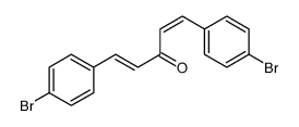 1,5-bis(4-bromophenyl)penta-1,4-dien-3-one结构式