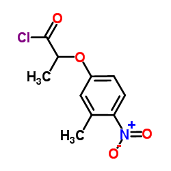 2-(3-Methyl-4-nitrophenoxy)propanoyl chloride Structure