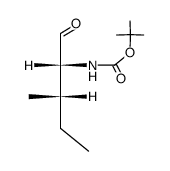 N-Boc-D-allo-isoleucinal结构式