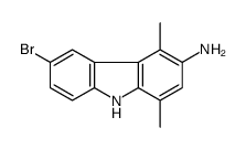 6-bromo-1,4-dimethyl-9H-carbazol-3-amine结构式