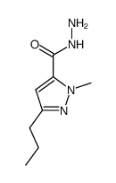 1-methyl-3-propyl-1H-pyrazole-5-carbohydrazide Structure