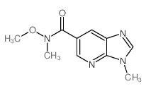 N-Methoxy-N,3-dimethyl-3H-imidazo[4,5-b]pyridine-6-carboxamide structure