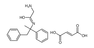 2-amino-N-(1,2-diphenylpropan-2-yl)acetamide,(E)-but-2-enedioic acid结构式