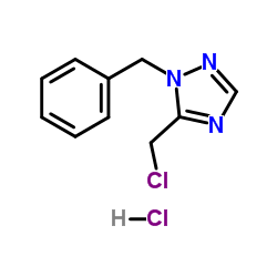 1-Benzyl-5-(chloromethyl)-1H-1,2,4-triazole hydrochloride (1:1) Structure