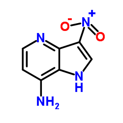 3-Nitro-1H-pyrrolo[3,2-b]pyridin-7-amine结构式
