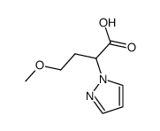 4-Methoxy-2-(1H-pyrazol-1-yl)butanoic acid Structure