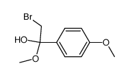 4-methoxy-α-bromoacetophenone methyl hemiacetal Structure