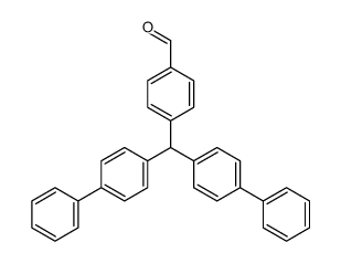 4-[bis(4-phenylphenyl)methyl]benzaldehyde结构式