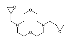 4,10-bis(oxiran-2-ylmethyl)-1,7-dioxa-4,10-diazacyclododecane Structure