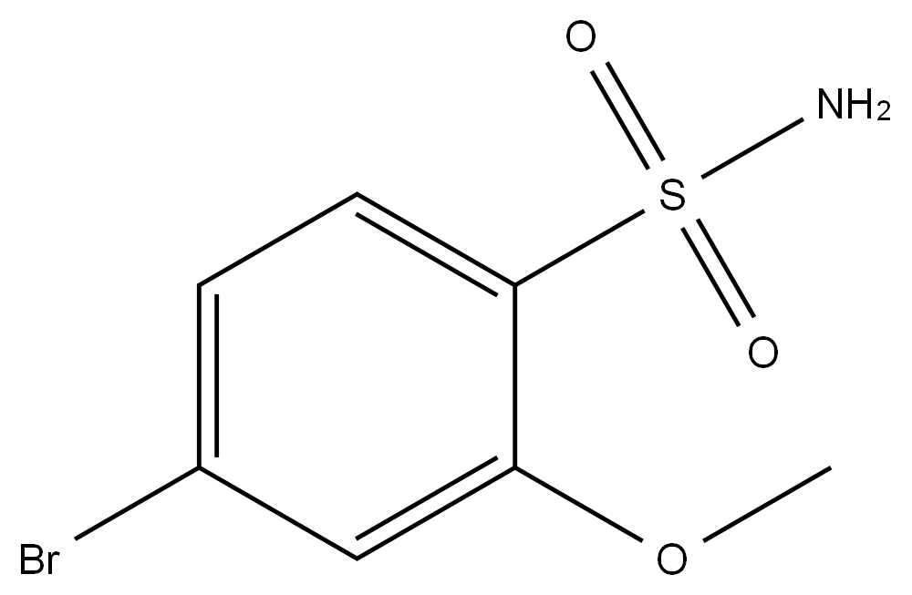 4-BROMO-2-METHOXYBENZENESULFONAMIDE结构式