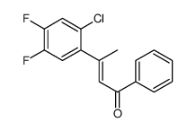 (E)-3-(2-chloro-4,5-difluorophenyl)-1-phenylbut-2-en-1-one结构式