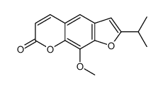 9-methoxy-2-propan-2-ylfuro[3,2-g]chromen-7-one结构式
