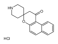 spiro[2H-benzo[f]chromene-3,4'-piperidine]-1-one hydrochloride结构式