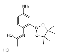 N-(4-Amino-2-(4,4,5,5-tetramethyl-1,3,2-dioxaborolan-2-yl)phenyl)acetamide, HCl structure