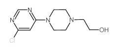 2-[4-(6-Chloro-4-pyrimidinyl)-1-piperazinyl]-1-ethanol结构式