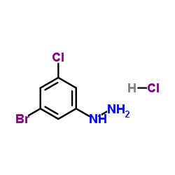 (3-Bromo-5-chlorophenyl)hydrazine hydrochloride (1:1) Structure