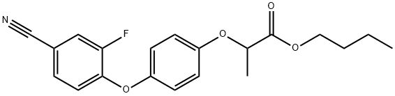 Butyl 2-(4-(4-cyano-2-fluorophenoxy)phenoxy)propanoate Structure