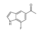 1-(7-Fluoro-1H-indol-5-yl)ethanone结构式