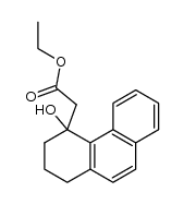 ethyl 2-(4-hydroxy-1,2,3,4-tetrahydrophenanthren-4-yl)acetate Structure