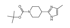 4-(4(5)-甲基-1H-咪唑-2-基)-哌啶-1-羧酸叔丁酯结构式