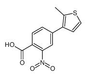 4-(2-methylthiophen-3-yl)-2-nitrobenzoic acid Structure