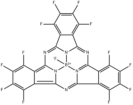 1,2,3,4,8,9,10,11,15,16,17,18-Dodecafluoro-subphthalocyanine boron fluoride structure