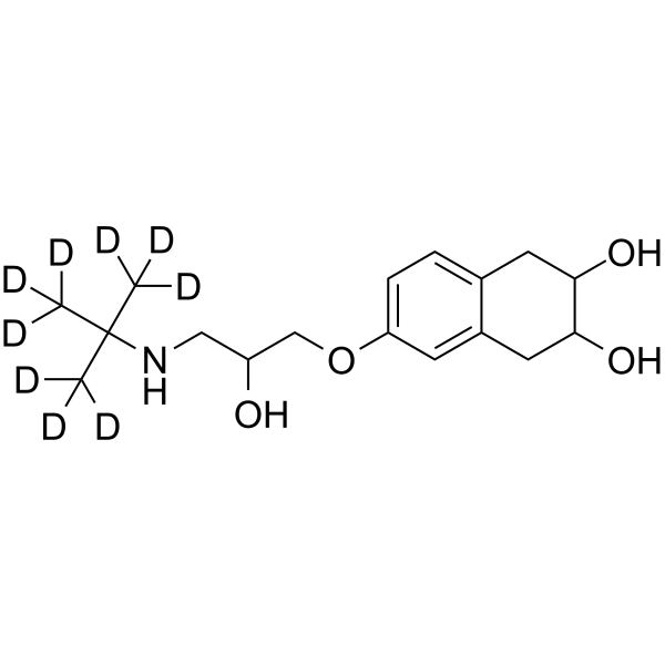 iso-Nadolol (tert-Butyl-d9) Structure