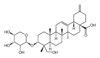 3-O-α-L-arabinopyranosyl-30-norhederagenin Structure