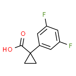 1-(3,5-二氟苯基)环丙烷-1-羧酸结构式