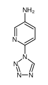 6-(1H-tetrazol-1-yl)-pyridin-3-amine结构式