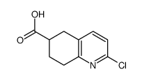 2-chloro-5,6,7,8-tetrahydroquinoline-6-carboxylic acid Structure