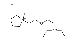 diethyl-methyl-[2-[2-(1-methylpyrrolidin-1-ium-1-yl)ethoxy]ethyl]azanium,diiodide结构式