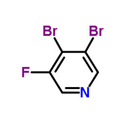 3,4-Dibromo-5-fluoropyridine Structure