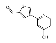 4-(4-oxo-1H-pyridin-2-yl)thiophene-2-carbaldehyde结构式