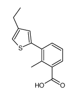 3-(4-ethylthiophen-2-yl)-2-methylbenzoic acid结构式