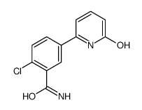 2-chloro-5-(6-oxo-1H-pyridin-2-yl)benzamide结构式