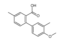 2-(4-methoxy-3-methylphenyl)-5-methylbenzoic acid结构式